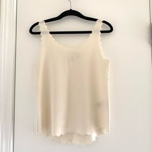 H&M Scalloped tank